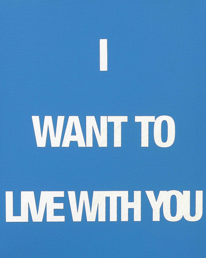 I WANT TO LIVE WITH YOU, 2009 Acrylic on canvas 50 x 40 cm